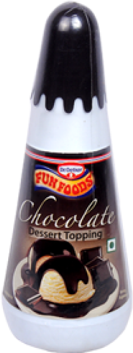 Fun Foods Chocolate Syrup 300gm - Funfoods Dessert Topping Chocolate (800x800), Png Download