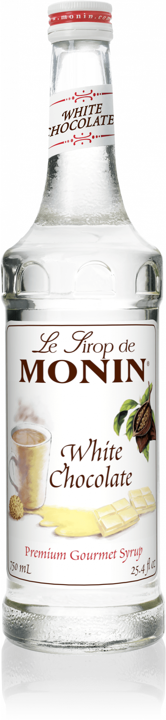 Etiqueta Atrás Chocolate Blanco 750ml - Monin Lime Syrup (1193x2386), Png Download