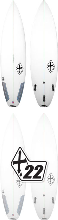 X22 - Surfboard (240x750), Png Download