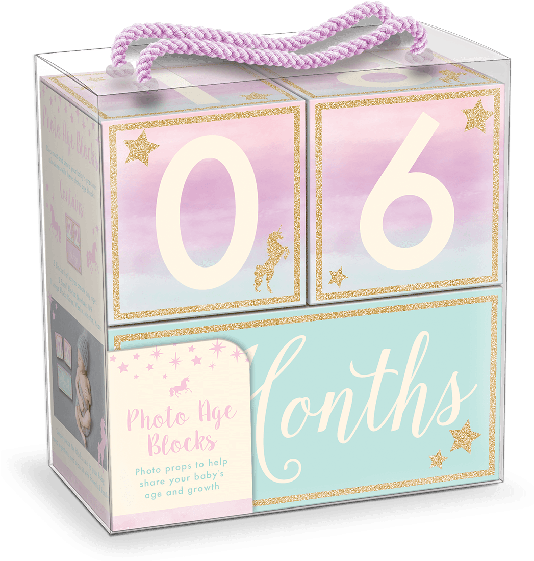 Magical Unicorn Milestone Block Set - Ella's Dreams (1200x1200), Png Download