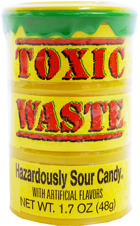 Toxic Waste Sour Candy - Toxic Waste Hazardously Sour Candy 1.7-ounce Plastic (500x500), Png Download