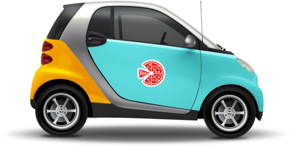 Car Decal - Car (593x333), Png Download