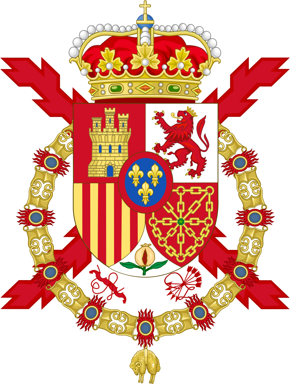 Open - Spanish Coat Of Arms (1000x1338), Png Download