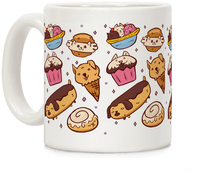 Kawaii Food Dogs Coffee Mug - Mug (484x484), Png Download