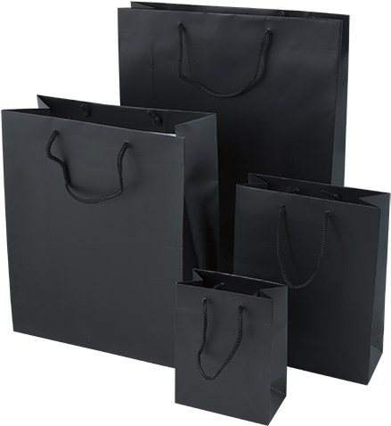 Black Luxury Gift Bags - Leather (500x500), Png Download