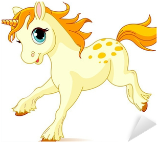 Cute Cartoon Baby Unicorn (400x400), Png Download