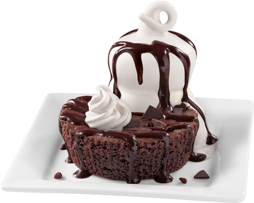Triple Chocolate Brownie - Dairy Queen Crew Member (522x408), Png Download