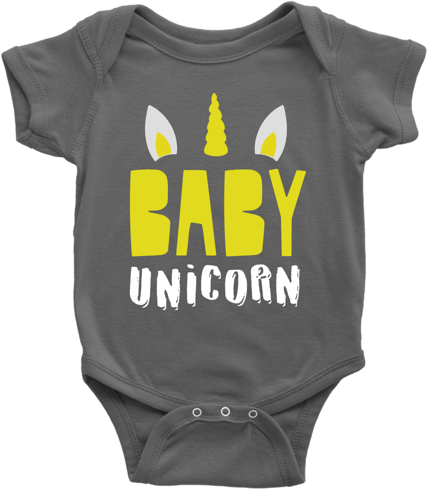 Baby Unicorn - Infant Bodysuit (1024x1024), Png Download