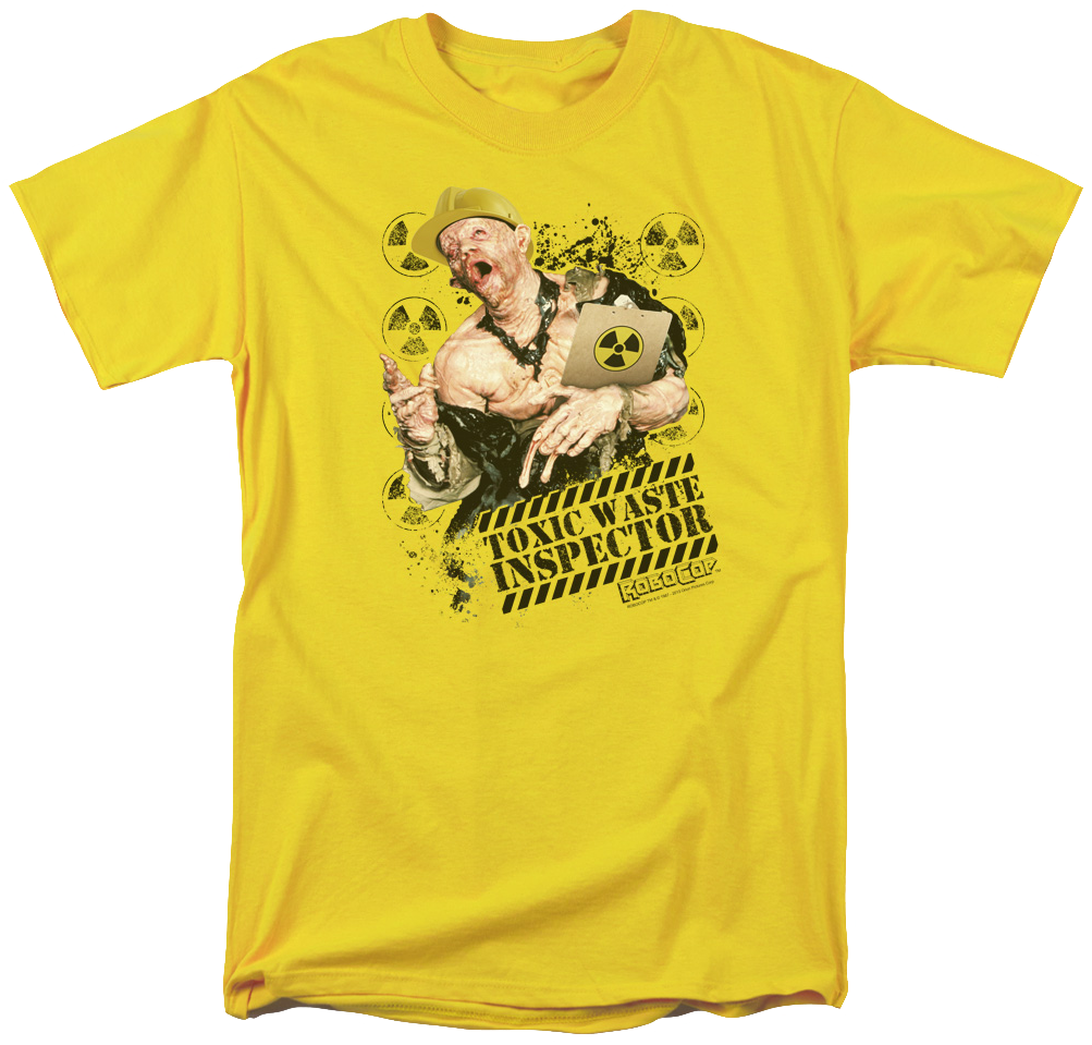 Toxic Waste Robocop T-shirt - Yellow Batman T Shirt (1003x959), Png Download