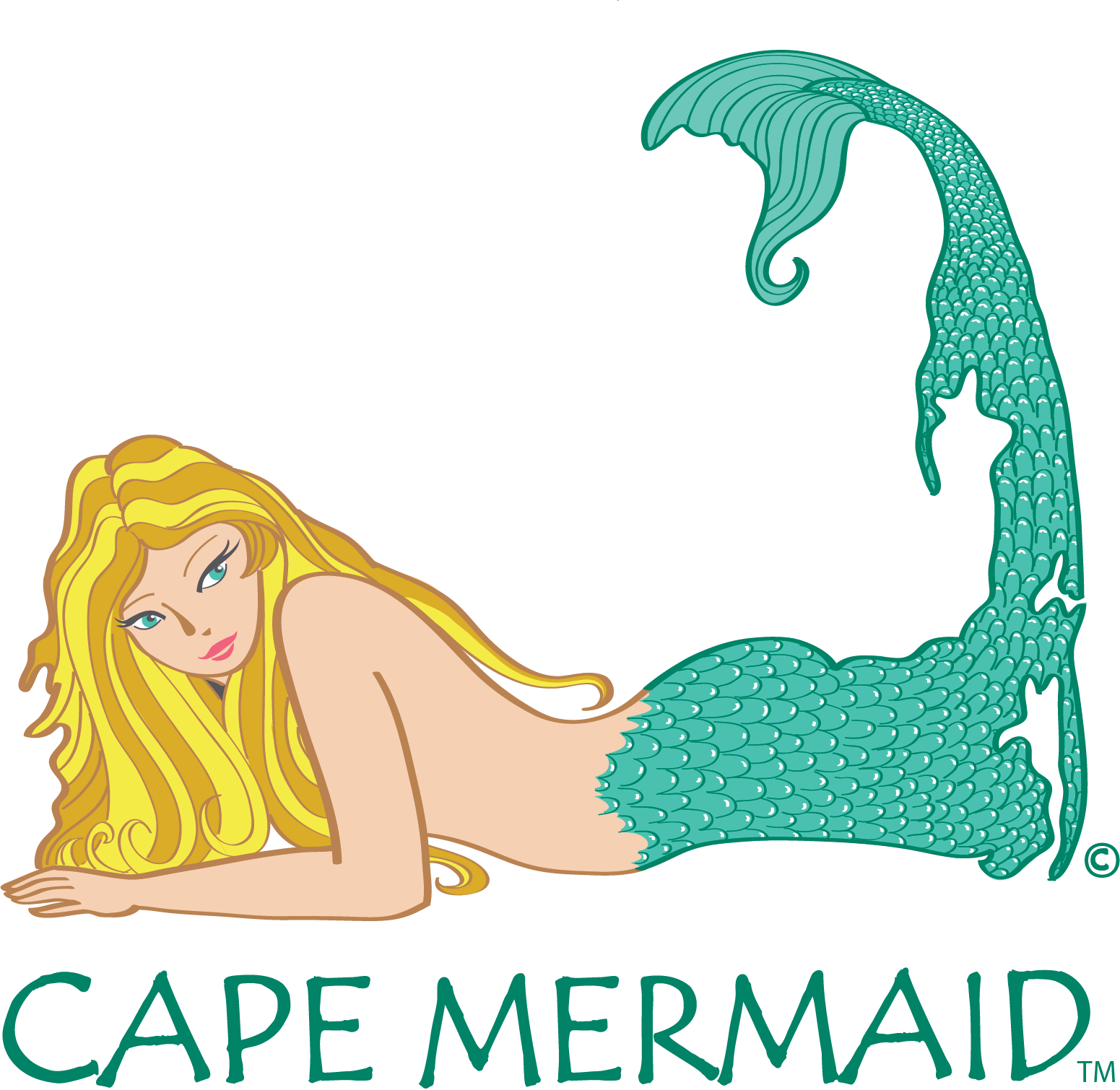 Mermaid Car Decals - Mermaid With Cape Cod Tail (1551x1510), Png Download