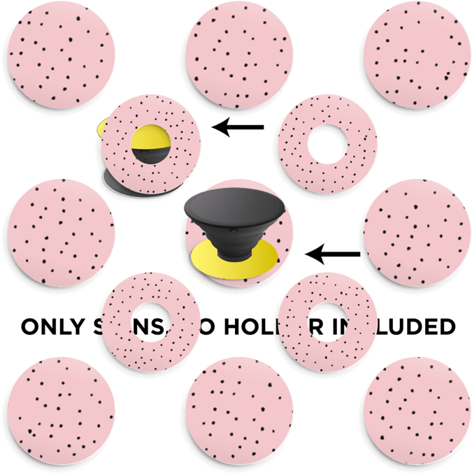 Small Dots On Pink - Circle (800x800), Png Download