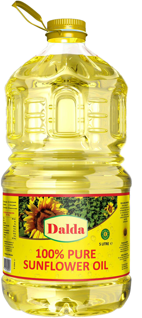Dalda Sunflower Oil 5 Litre - Dalda Oil Png (572x1125), Png Download