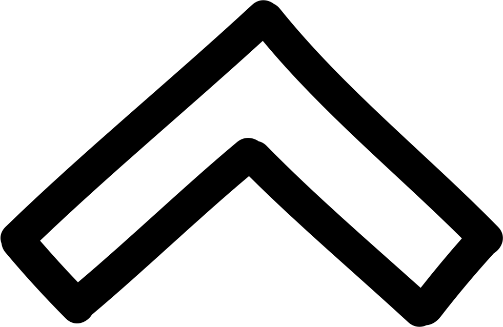 Up Arrow Hand Drawn Outline Comments - Arrow (981x638), Png Download
