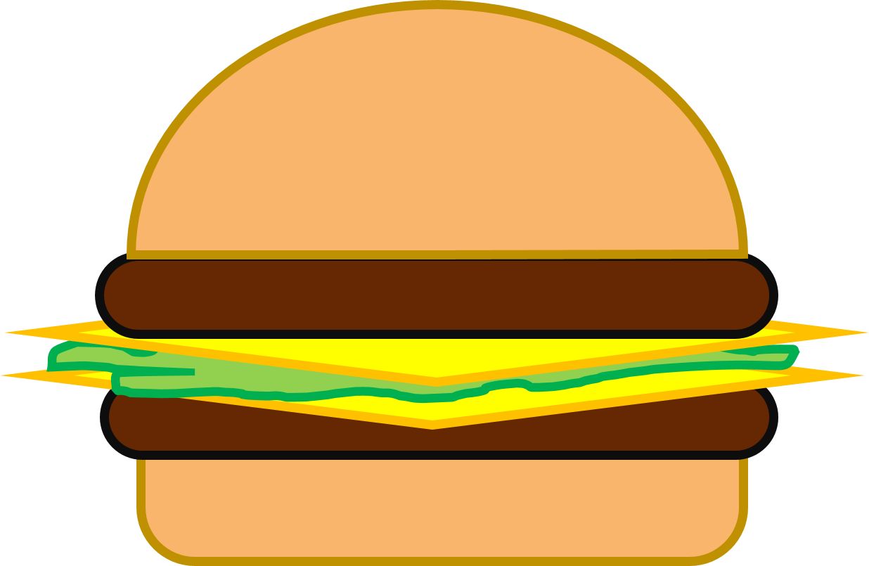 Cheeseburger - Hamburger (1236x805), Png Download