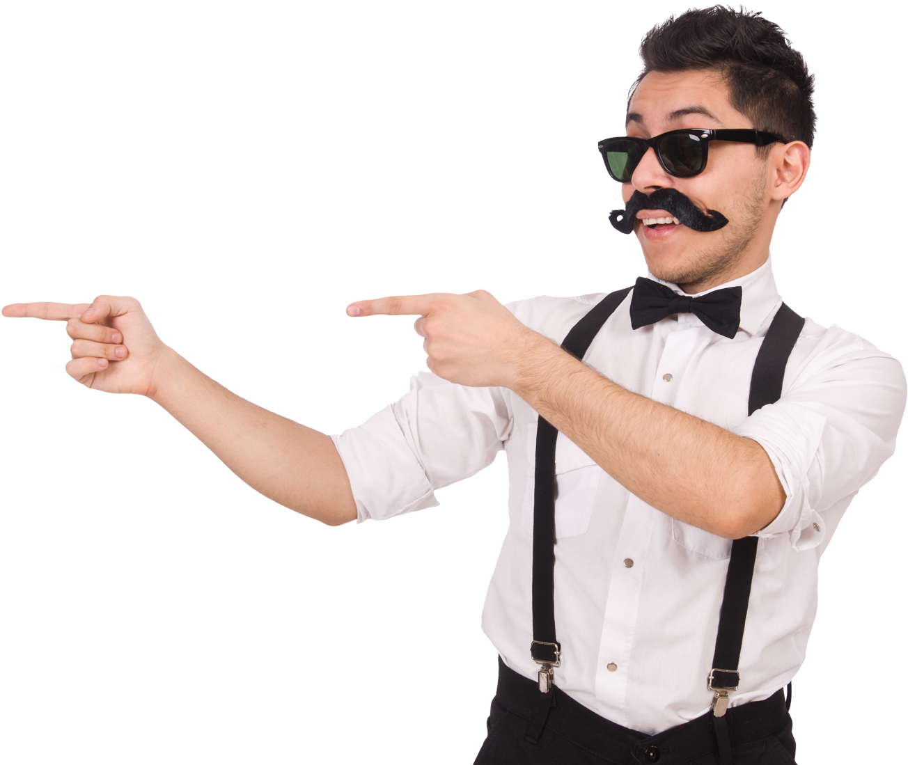 Funny Guy Pointing Left - Guy Pointing Left (1400x1147), Png Download