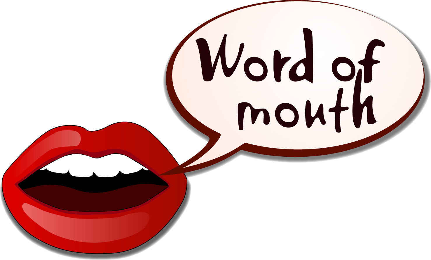 Full Logo - Word Of Mouth Logo (1477x891), Png Download