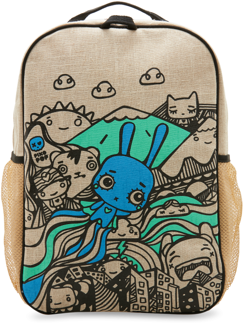 Black Pixopop Flying Stitch Bunny Grade School Backpack - Soyoung Pixopop Flying Stich Bunny Lunch Box (700x700), Png Download