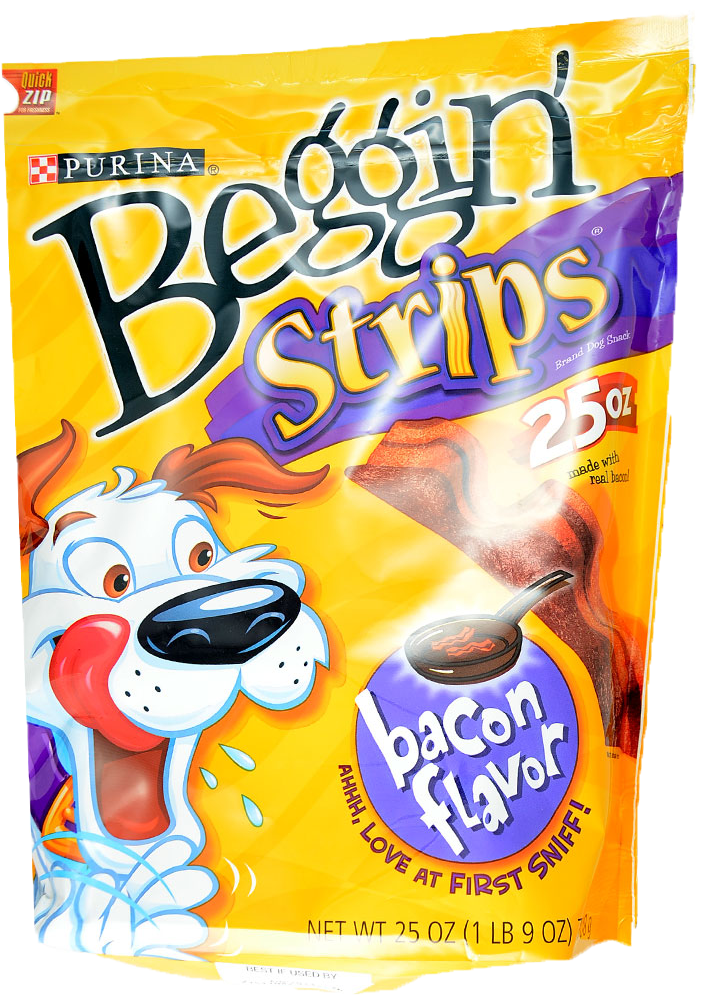 Beggin Strips Bacon 25oz - Purina Beggin' Beggin' Strips Bacon Flavor - 48 Oz. (1001x1001), Png Download