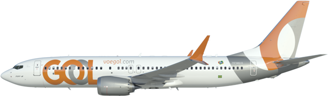 Efraín Jesús Rojas Recomienda - Gol Airlines 737 Max (1000x445), Png Download