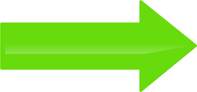 Arrow Glossy Right Green Blanks Arrows Arrows Glossy - Green Right Arrow Png (627x293), Png Download