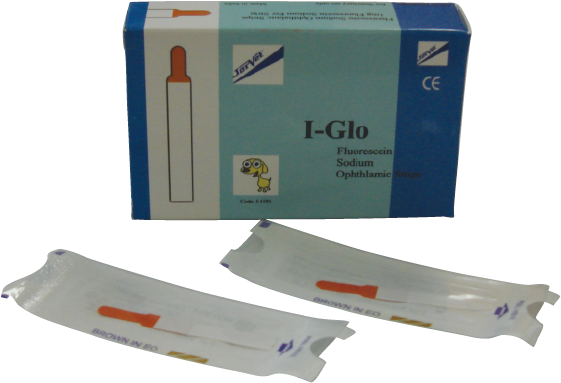 I-glo Fluorescein Dye Strips - I-glo Fluorescein Opthalmic (576x486), Png Download