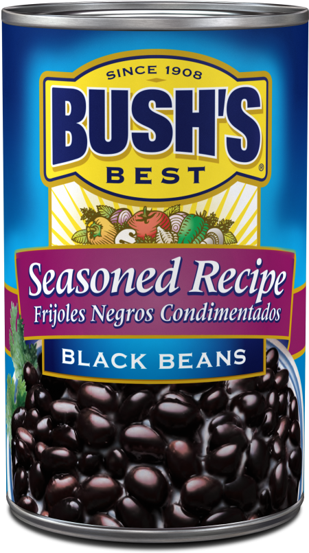 Bush's® Seasoned Recipe Black Beans - Red Beans In Can (526x822), Png Download