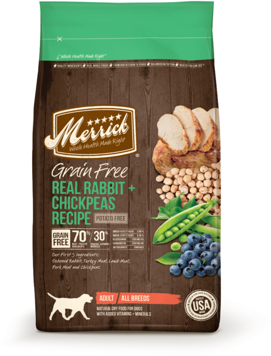 Merrick Grain Free Real Rabbit And Chickpeas Recipe - Merrick Grain Free Real Texas Beef Sweet Potato Recipe (700x700), Png Download