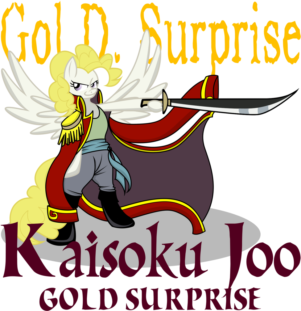 Killkatt, Bipedal, Clothes, Gol D Roger, Gold Roger, - One Piece And My Little Pony (993x1024), Png Download