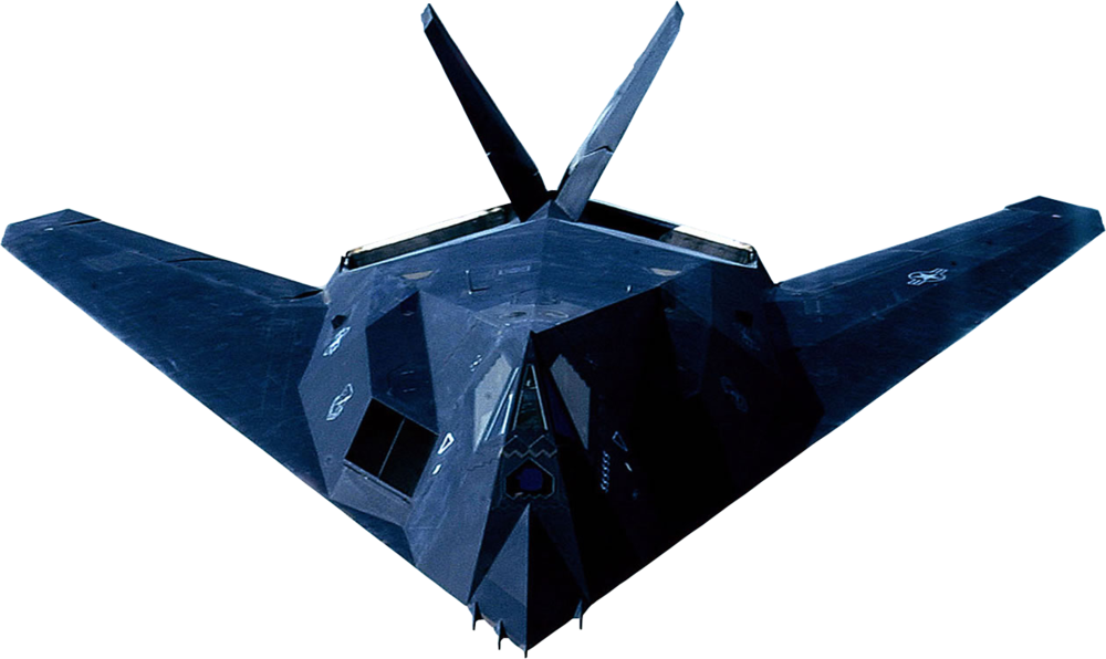 Stealth Fighter - F 117 Nighthawk (1000x596), Png Download