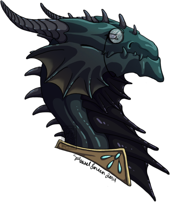 Roksana Bust By Sabariellocien Httyd Dragons, Cool - Guardian Dragon Flight Rising (589x702), Png Download