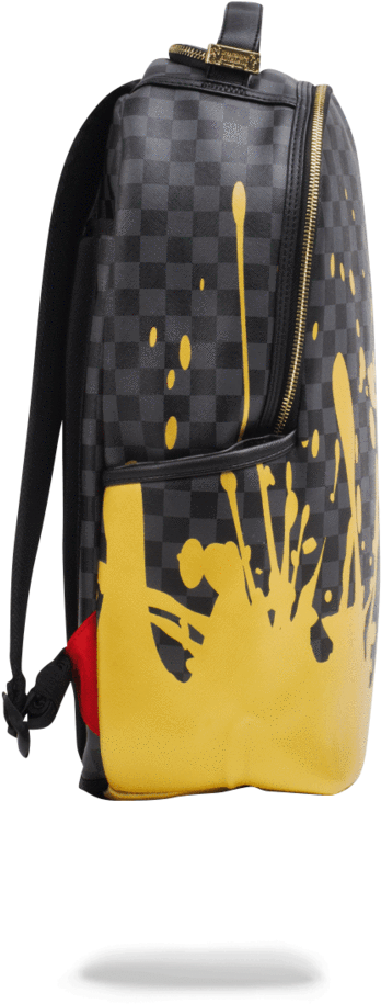Sprayground Backpack Liquid Gold - Liquid Gold Sprayground (802x1023), Png Download