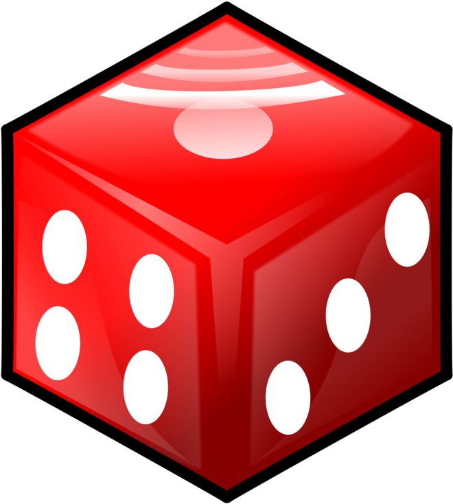 Dice Gambling Casino Game Four-sided Die - Dice Clipart (669x750), Png Download