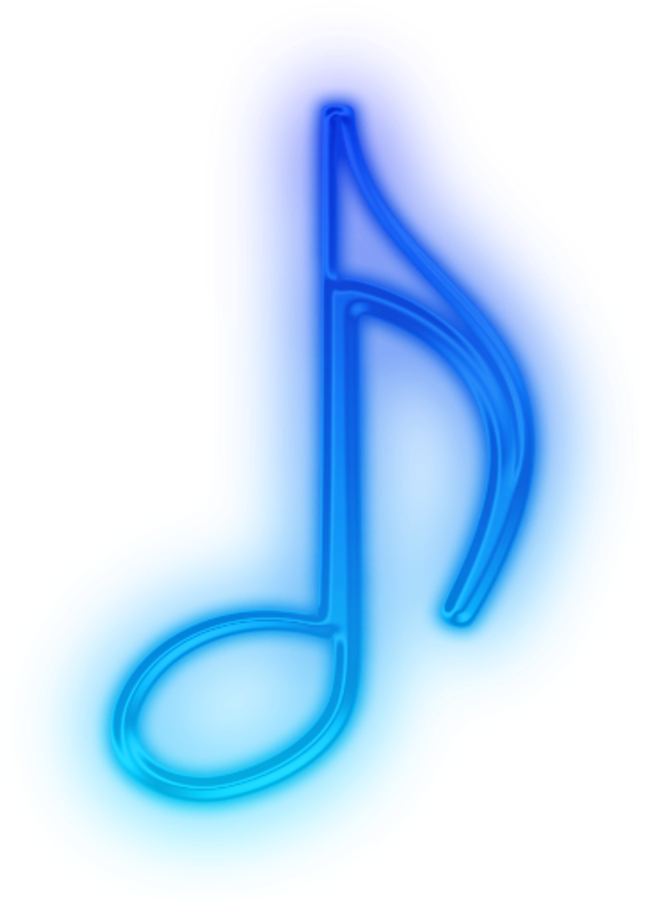 Neonmusic Musicnote Blue Neon Blueaesthetic Blueneonaes - Neon Blue Aesthetic (1024x1024), Png Download