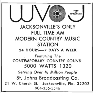It's Hard To Find Much About Jacksonville, Florida's - Wvoj-am Jacksonville (500x381), Png Download