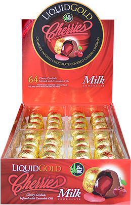 Liqu#gold Cherries Milk - Chocolate Bar (490x440), Png Download