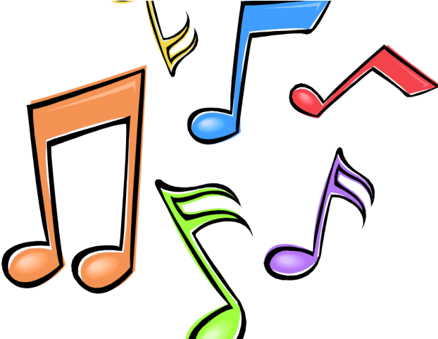 Radio Clipart Musical Note - Colourful Music Notes Png (640x480), Png Download