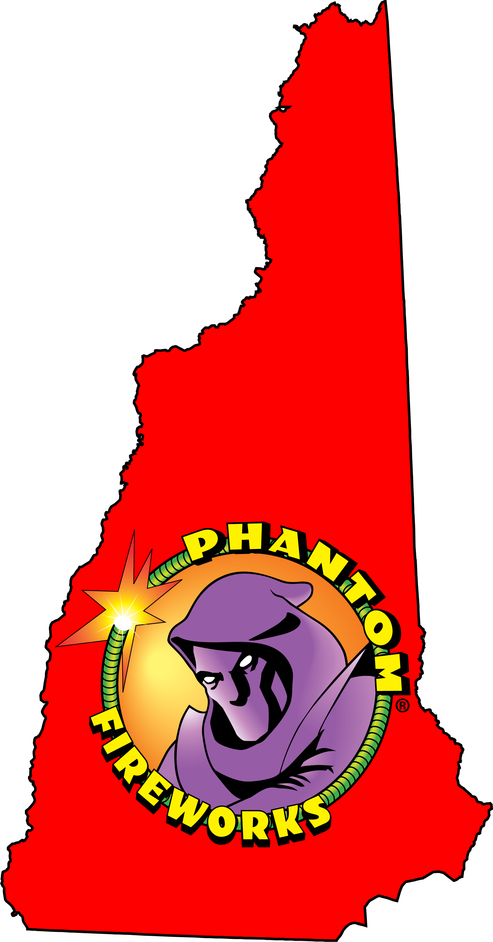 Phantom Fireworks Locations New Hampshire - Phantom Fireworks (1604x3066), Png Download