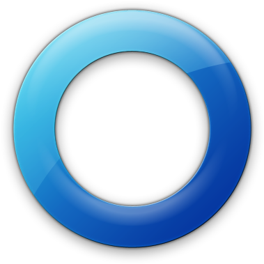 Circle In Circle Icon - Blue Circle White Background (420x420), Png Download