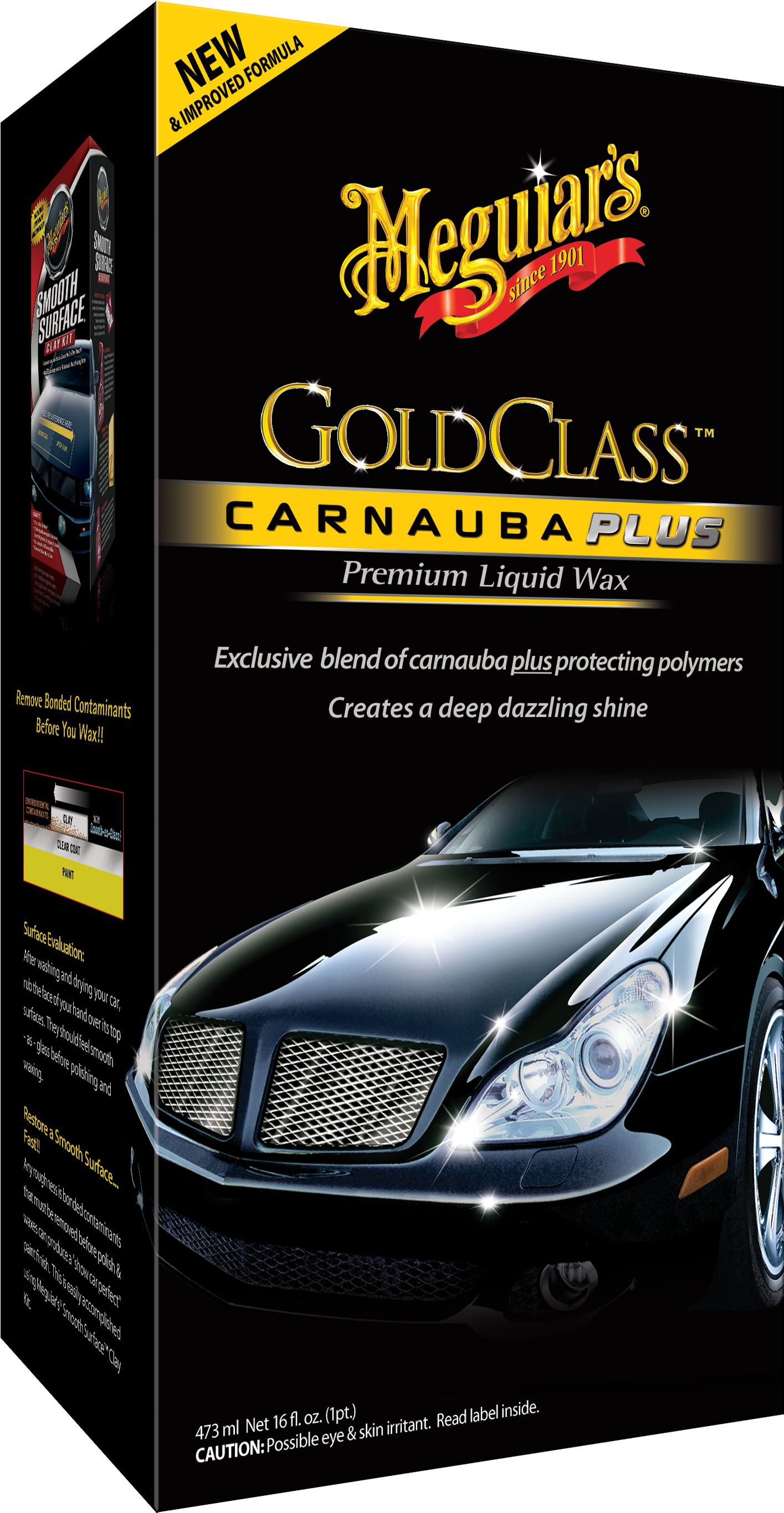 Gold Class™ Carnauba Plus Liquid Wax - Meguiar's Gold Class Liquid Wax (3000x3000), Png Download