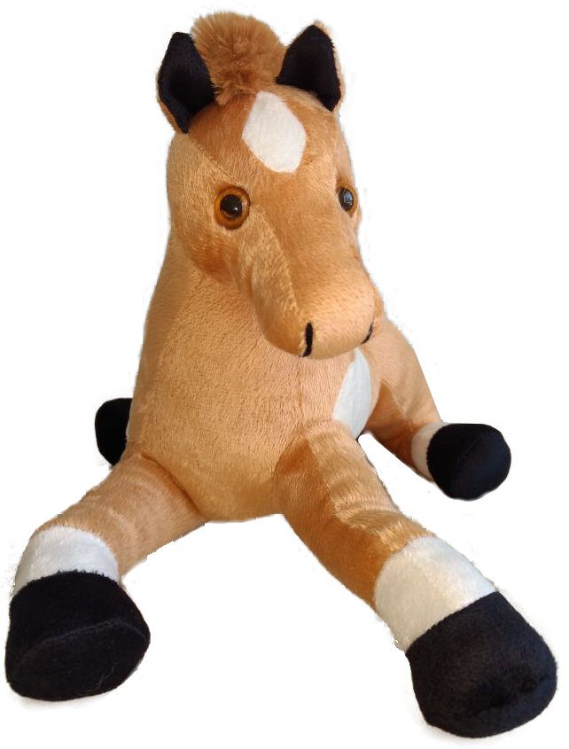 Cavalo De Pelúcia Corcel Caramelo 30 Cm - Horse (642x845), Png Download