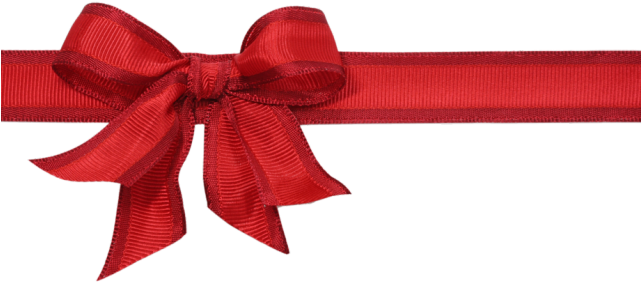 Christmas Ribbon Clipart Gift - Bow And Ribbon (640x480), Png Download
