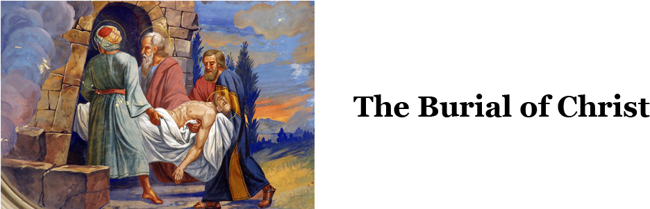 The Burial Of Christ - Jesus (1000x300), Png Download