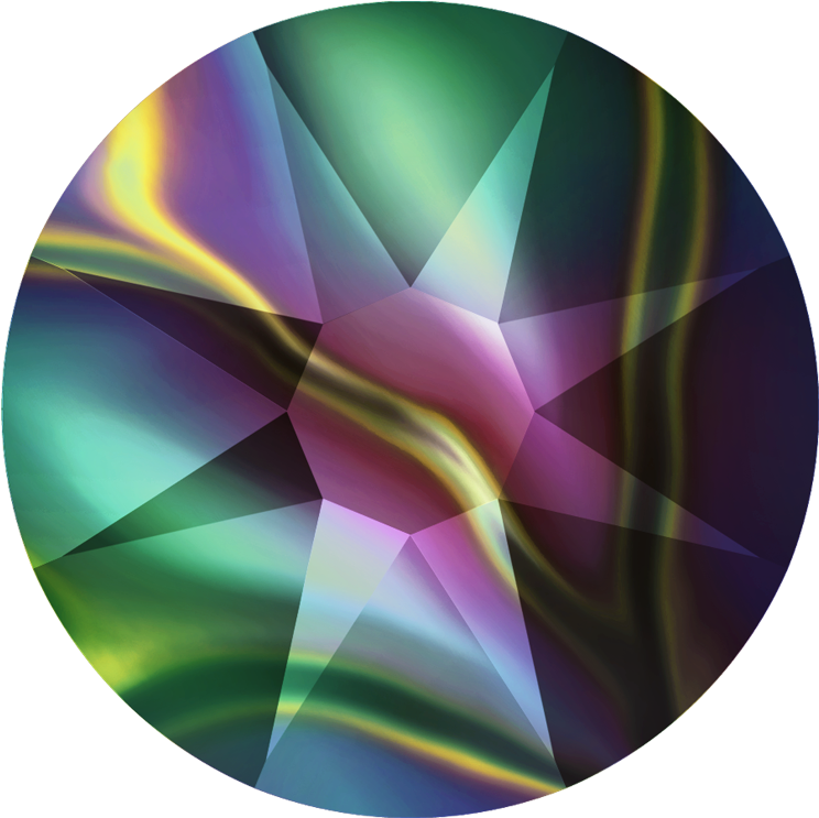 Swarovski Crystal Rainbow Dark Color 2088 Swarovski - Rainbow Dark Swarovski (900x900), Png Download