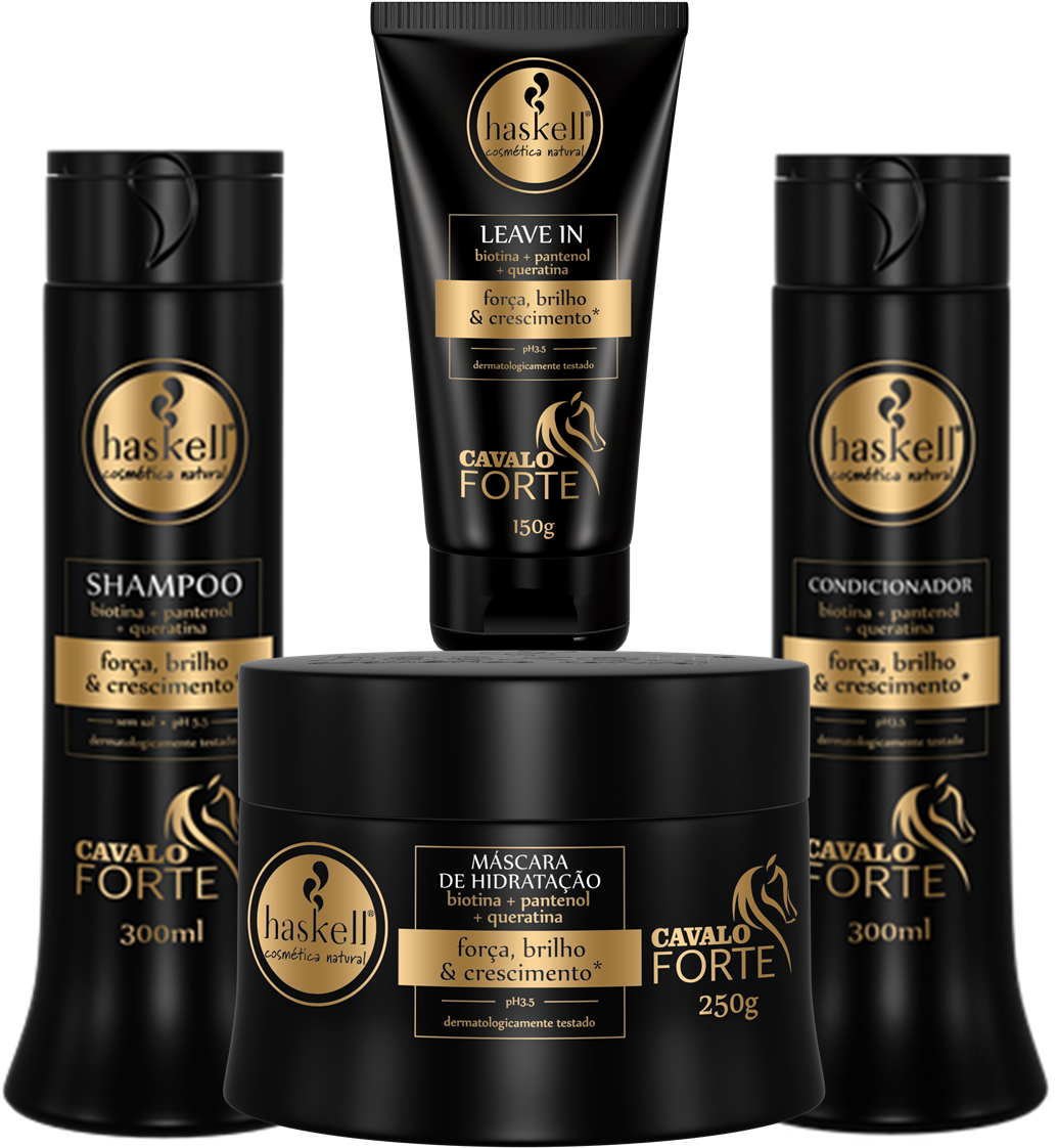 Combo Haskell Cavalo Forte - Shampoo Cavalo Forte Haskell (1104x1244), Png Download