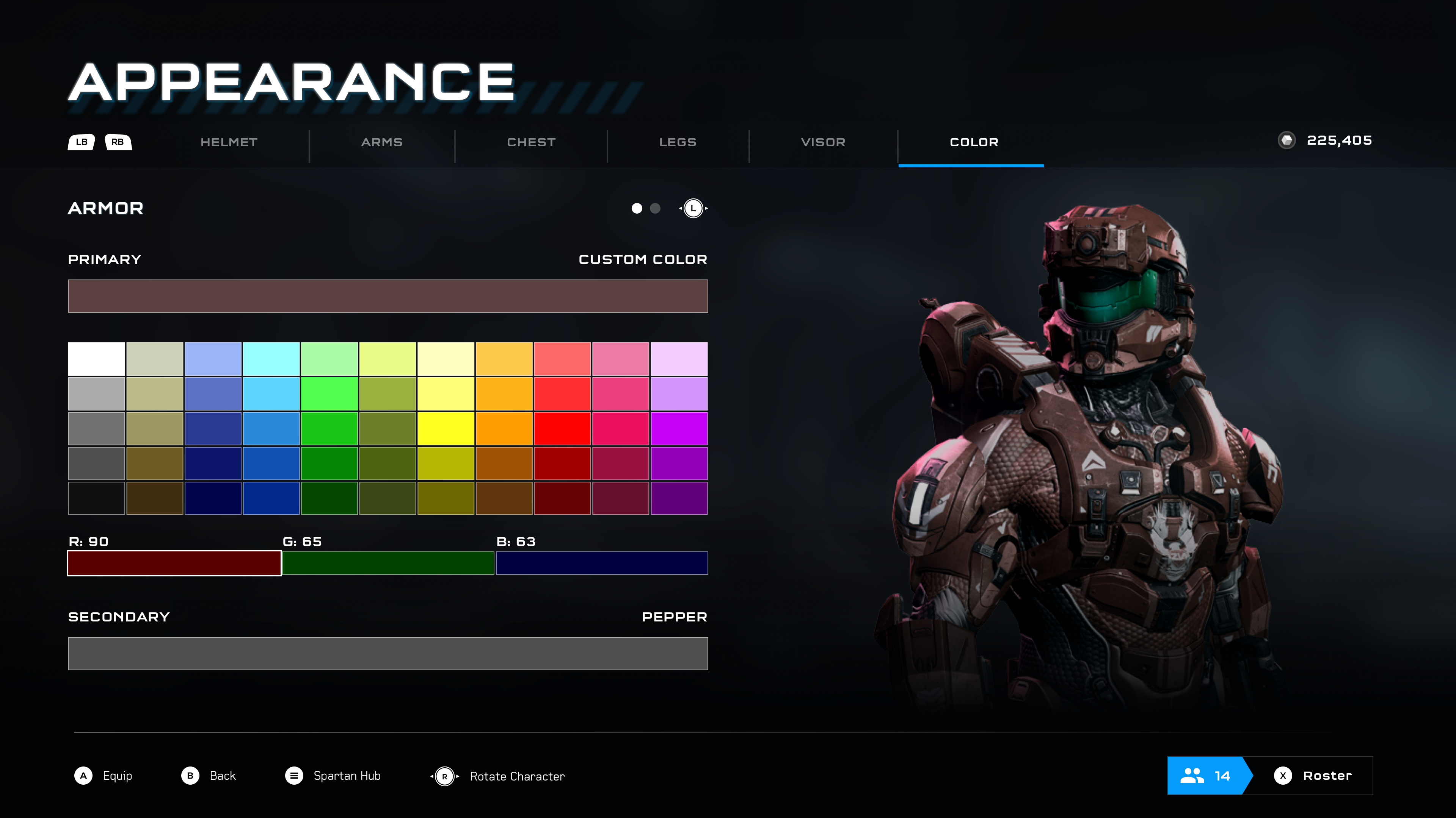 While On The Color Option For Changing Your Spartan - Pc Game (3840x2160), Png Download
