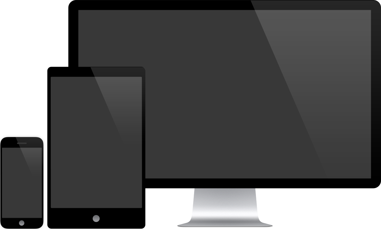 Marketing Solutions - Phone Tablet Monitor Png (1225x739), Png Download