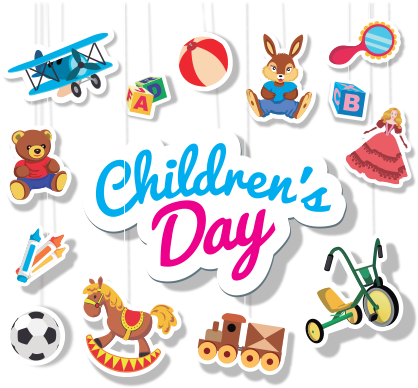 Childrens Day Vector Free Png Pic Photo - Children's Day Logo (1200x628), Png Download
