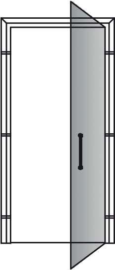 Door Leaved Opening To Pull Residential Use And Commercial - Door (600x600), Png Download