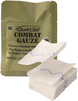 Quikclot Combat Gauze (336x445), Png Download