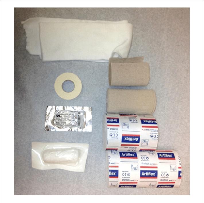 Compression Dressing Materials Used Include Petroleum - Dressing (711x705), Png Download